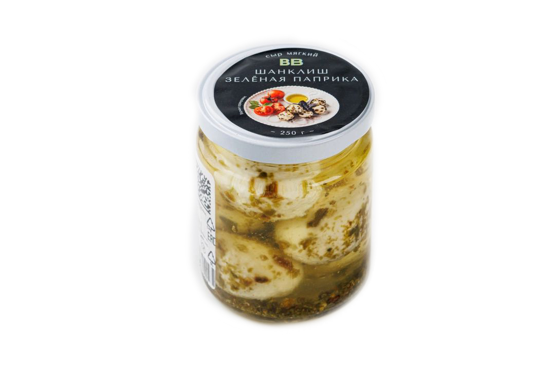 

Сыр мягкий ВкусВилл Шанклиш Зеленая паприка 250 г