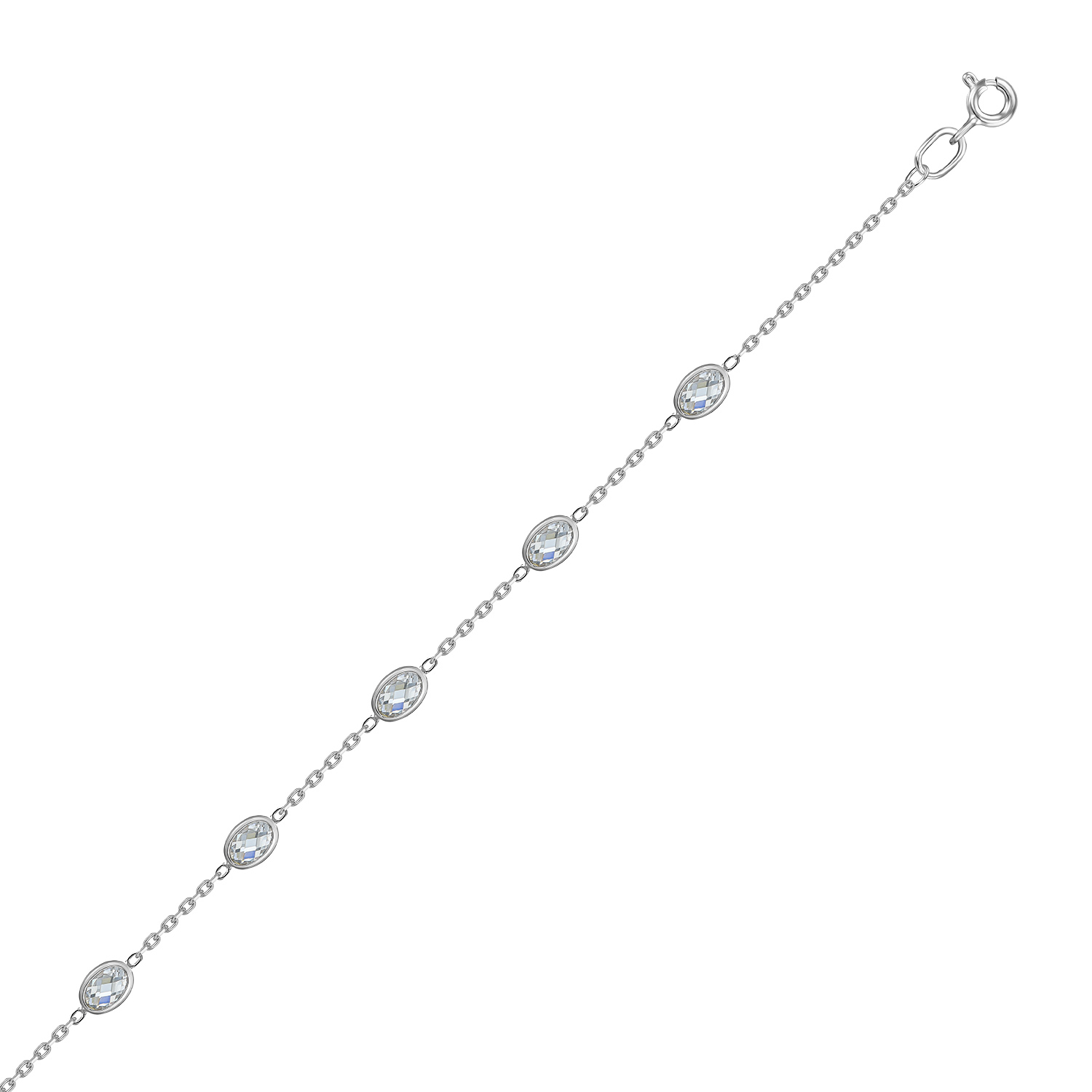 

Браслет из серебра р.19 MIUZ Diamonds (Московский юв. завод) B2050-0710720-00775, фианит, B2050-0710720-00775