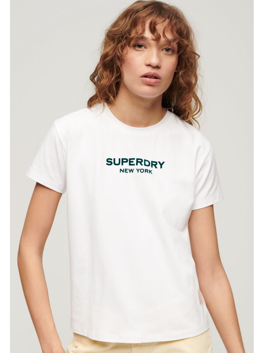 Футболка женская Superdry SU221D2N3 белая 36 EU