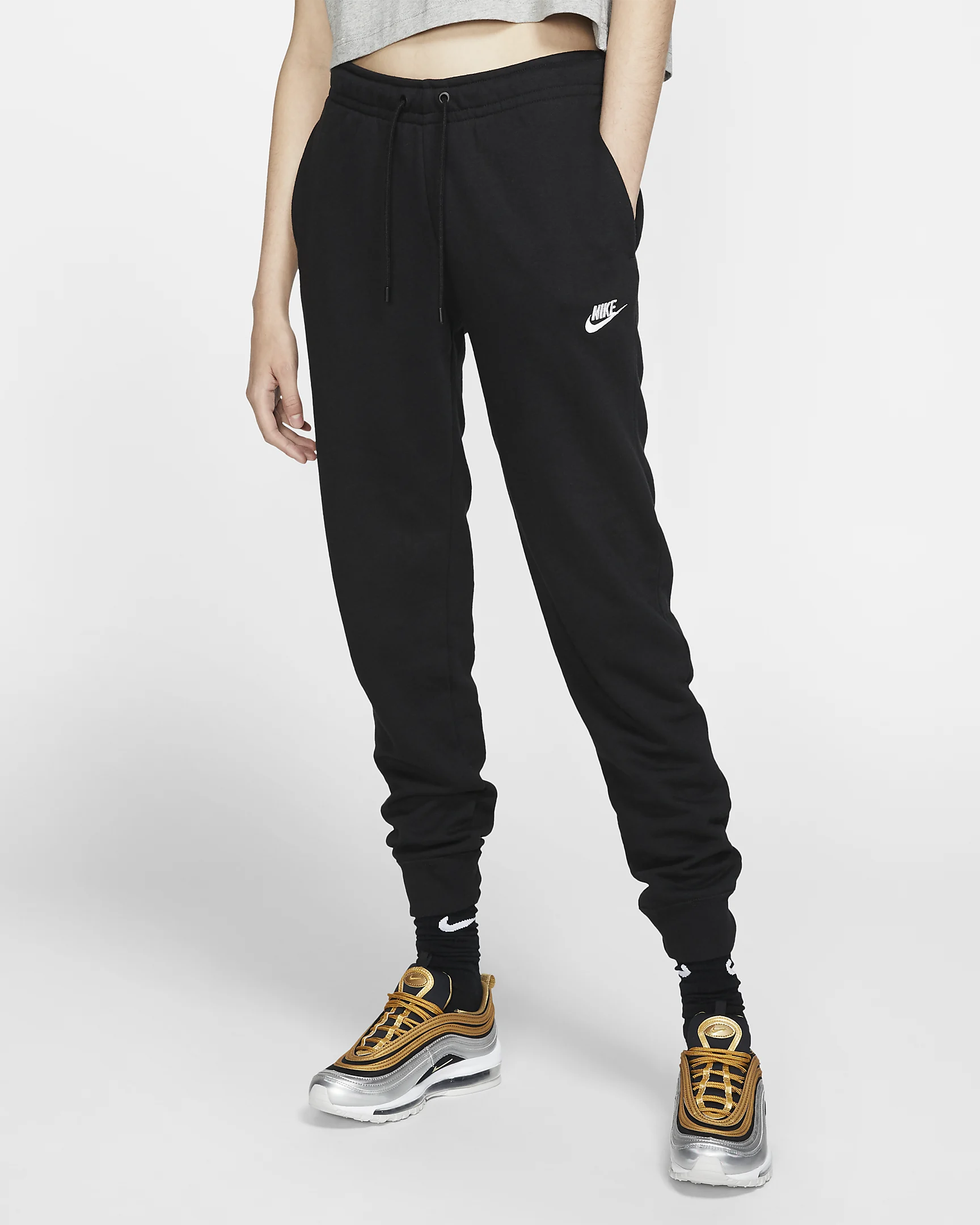 

Брюки женские Nike As W Sportswear Essential Pant Reg Flc черные M, Черный, As W Sportswear Essential Pant Reg Flc