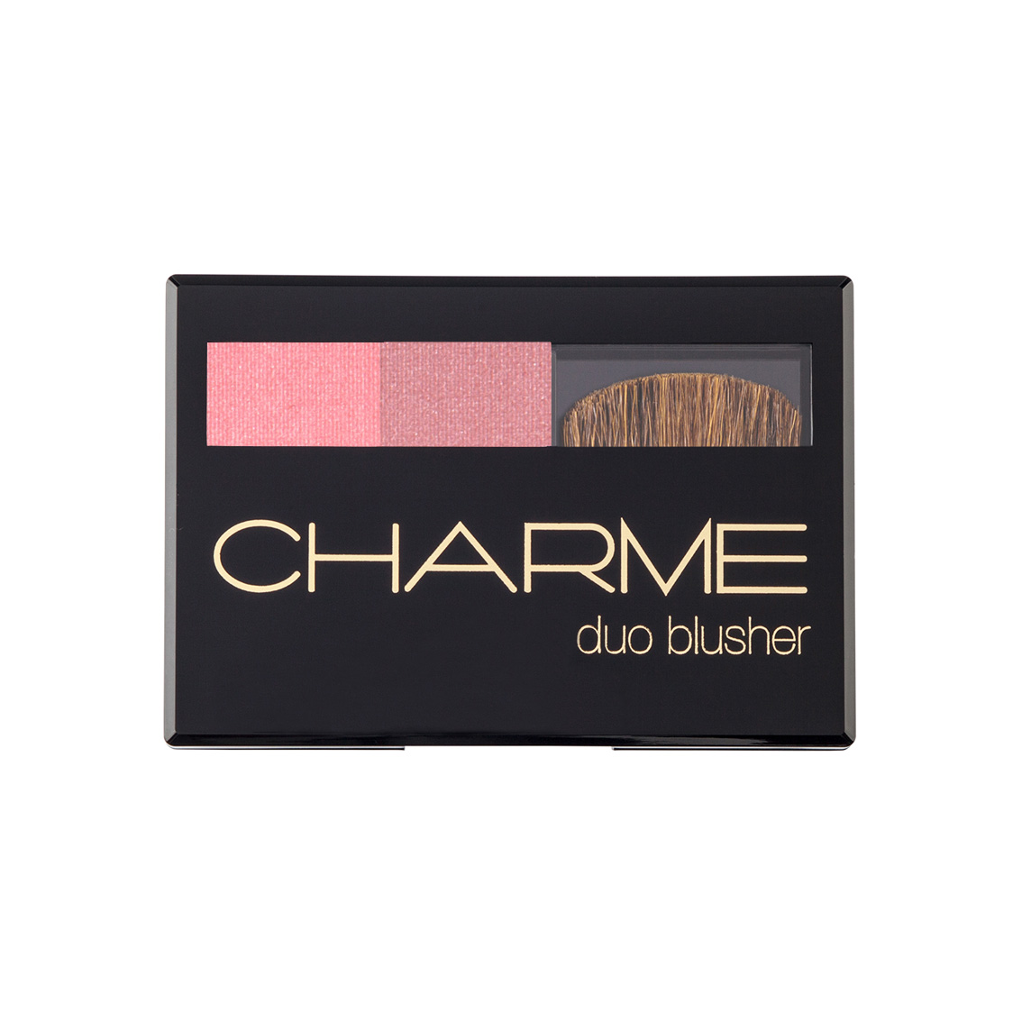 фото Румяна charme двухцветные "duo blusher" 04 клубничное мороженое