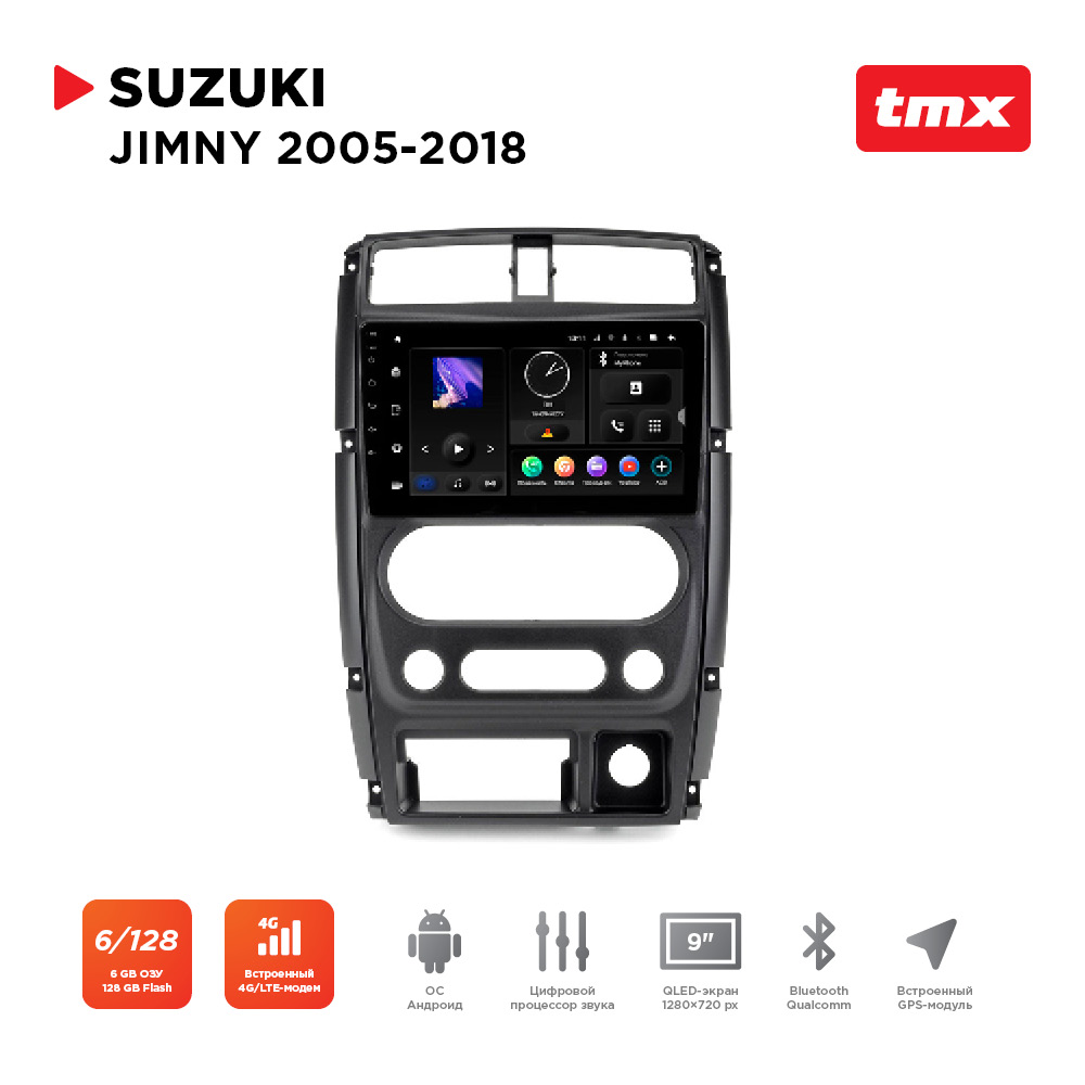 Автомагнитола Incar для Suzuki Jimny 05-18 Android 10, 9