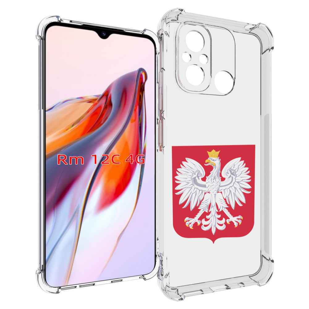 

Чехол MyPads герб-польши для Xiaomi Redmi 12C / Poco C55, Tocco