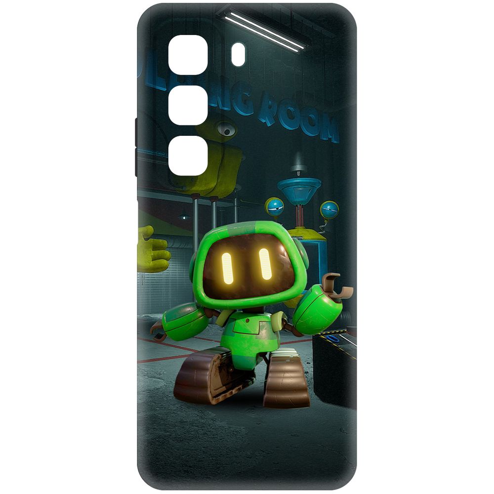 

Чехол-накладка Krutoff Soft Case Хаги Ваги - Буги-бот для INFINIX Hot 50 черный