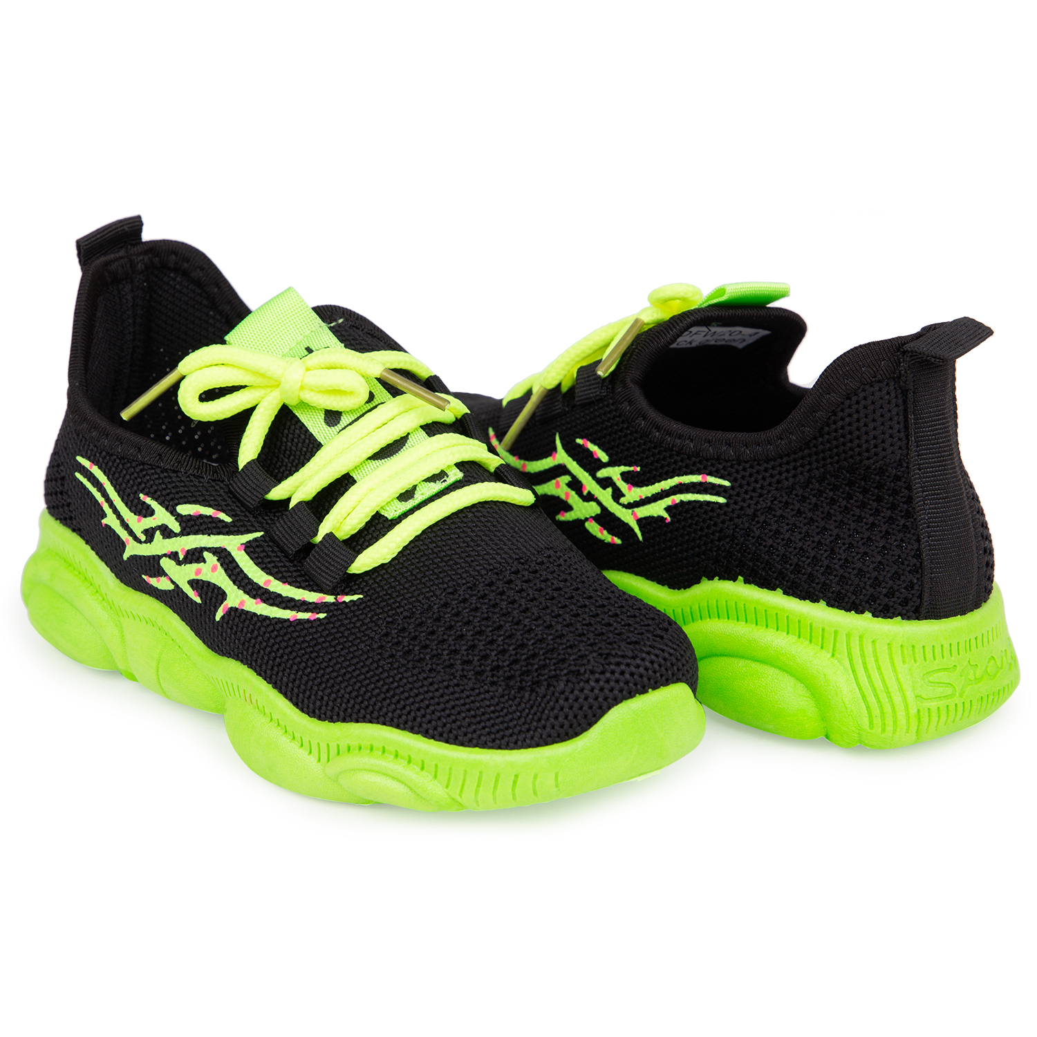 фото Кроссовки kdx черный/зеленый hdfw20-4 black green р.31