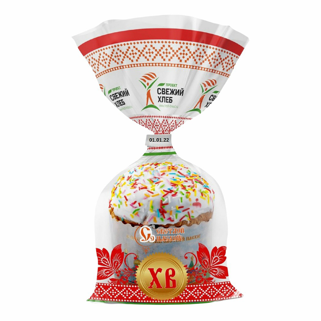 

Кулич пасхальный Проект Свежий хлеб 200 г