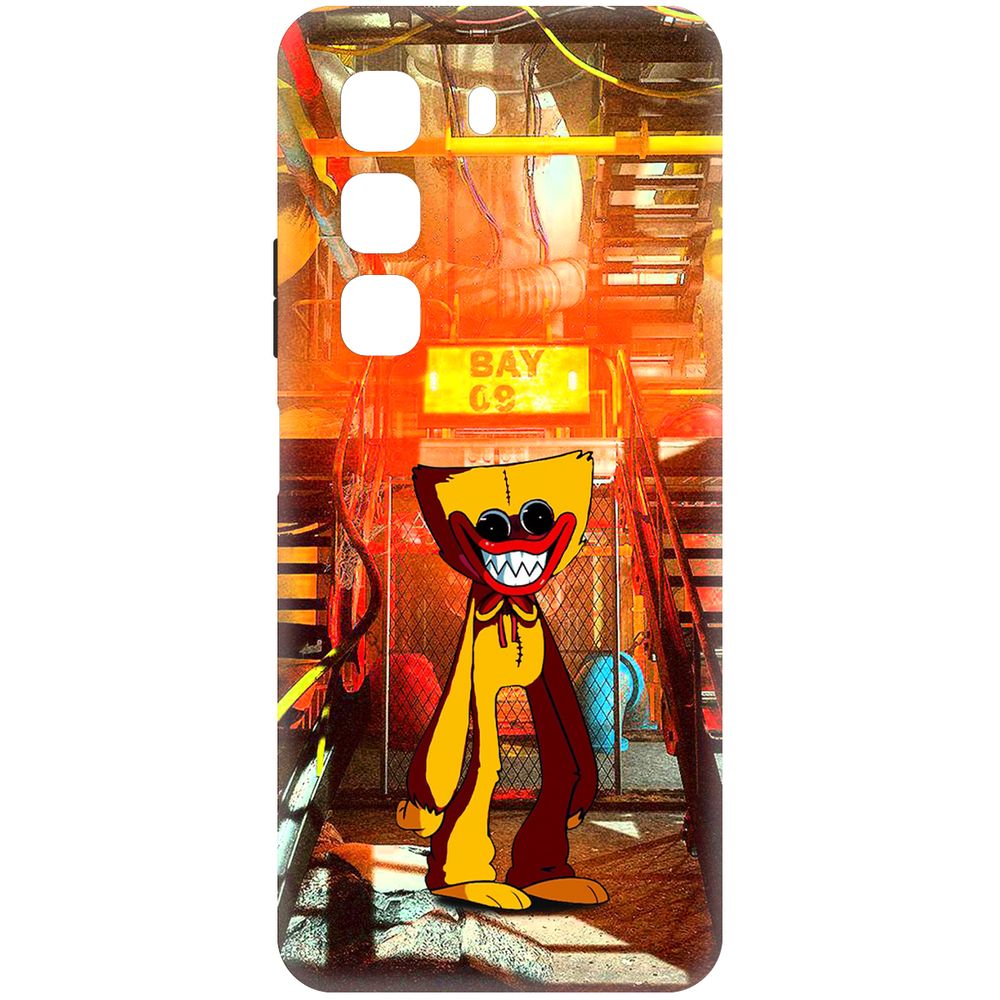 

Чехол-накладка Krutoff Soft Case Хаги Ваги Желтый для INFINIX Hot 50 черный