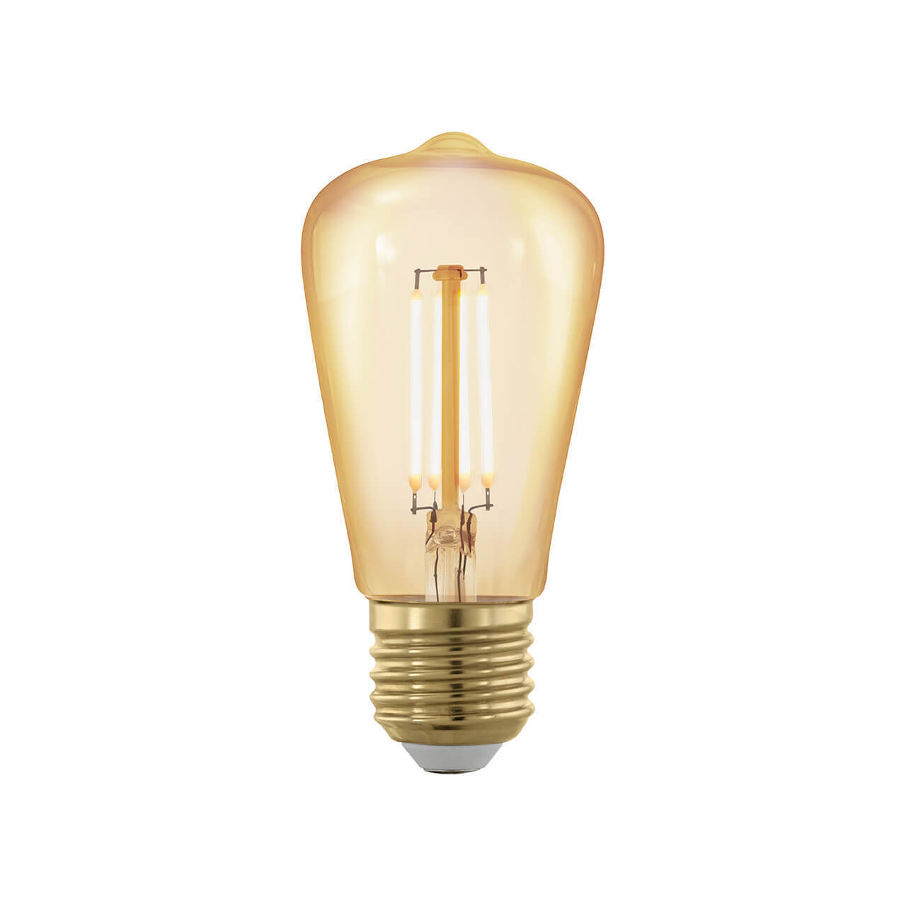Лампа светодиодная филаментная диммируемая Eglo E27 4W 1700К золотая 11695, 10шт