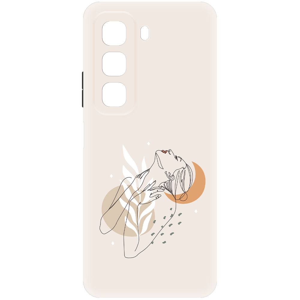 

Чехол-накладка Krutoff Soft Case Женственность для INFINIX Hot 50 черный