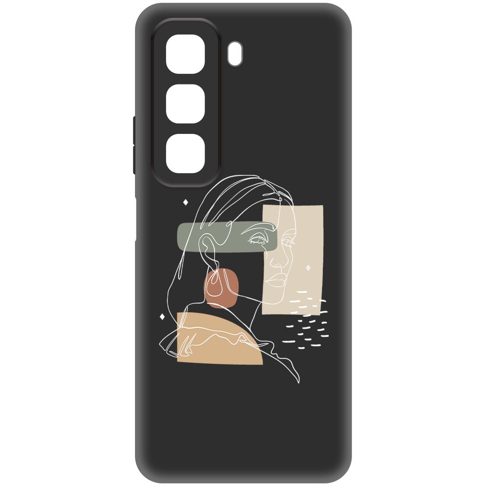 

Чехол-накладка Krutoff Soft Case Уверенность для INFINIX Hot 50 черный