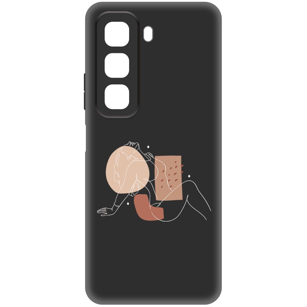 

Чехол-накладка Krutoff Soft Case Чувственность для INFINIX Hot 50 черный