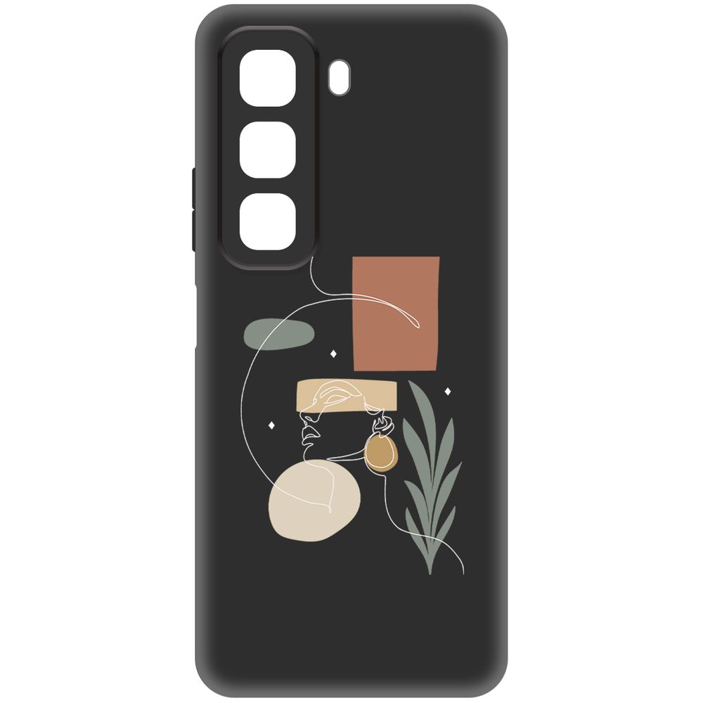 

Чехол-накладка Krutoff Soft Case Элегантность для INFINIX Hot 50 черный