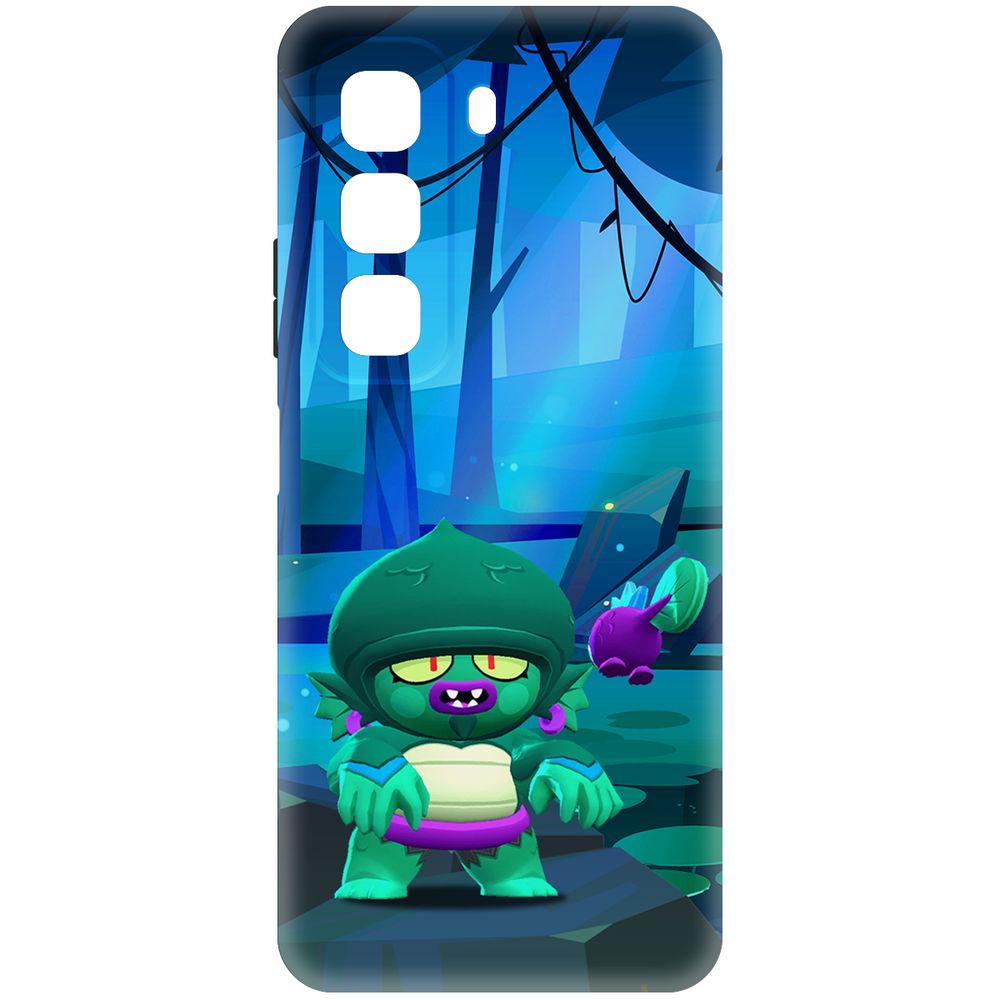 

Чехол-накладка Krutoff Soft Case Brawl Stars - Болотный Джин для Infinix Hot 50 черный