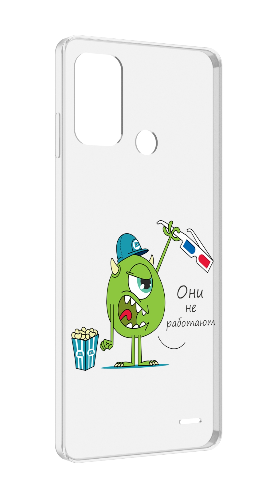 Чехол MyPads Очки не работают для ZTE Blade A52