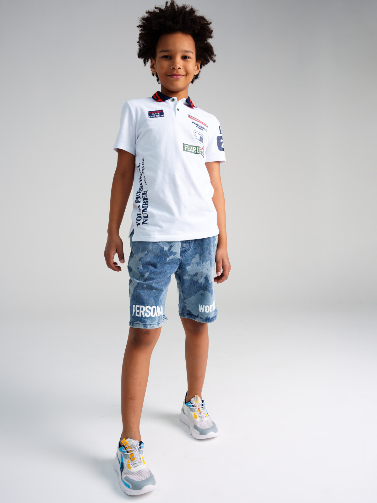 

Шорты детские PlayToday Tween 12311249, джинсовый, разноцветный, 170, Синий, 12311249