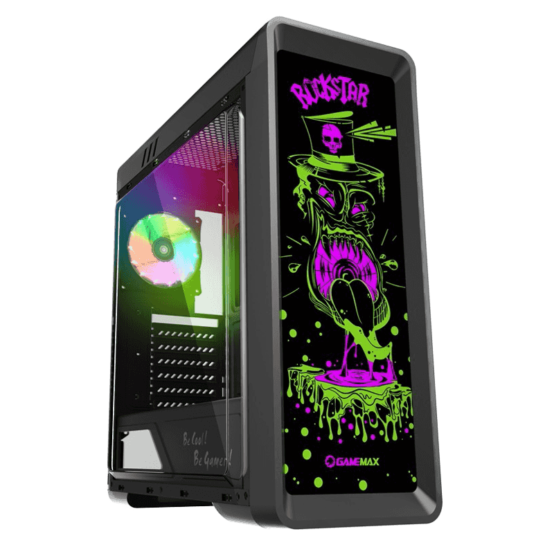 

Корпус компьютерный GAMEMAX RockStar 1 (УТ000027253) Green/Black, RockStar 1