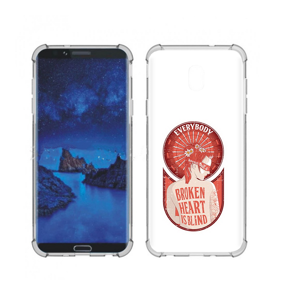 

Чехол MyPads Tocco для Samsung Galaxy J7 (2018) девушка разбитое сердце (PT226928.596.310), Прозрачный, Tocco