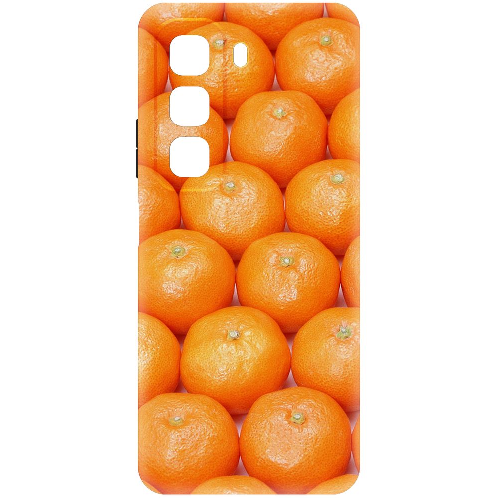 

Чехол-накладка Krutoff Soft Case Мандаринки для INFINIX Hot 50 черный