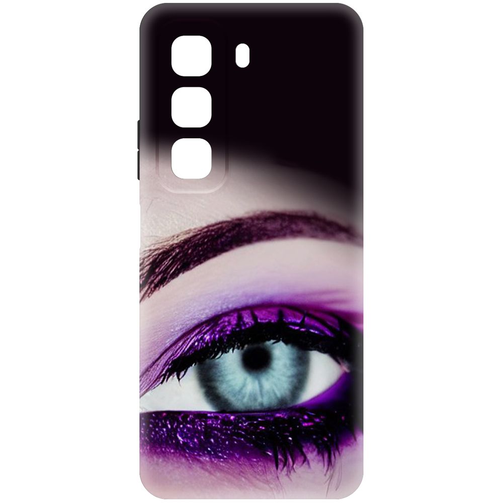 

Чехол-накладка Krutoff Soft Case Взгляд для INFINIX Hot 50 черный