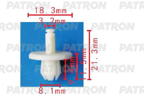

Клипса Автомобильная PATRON P371509