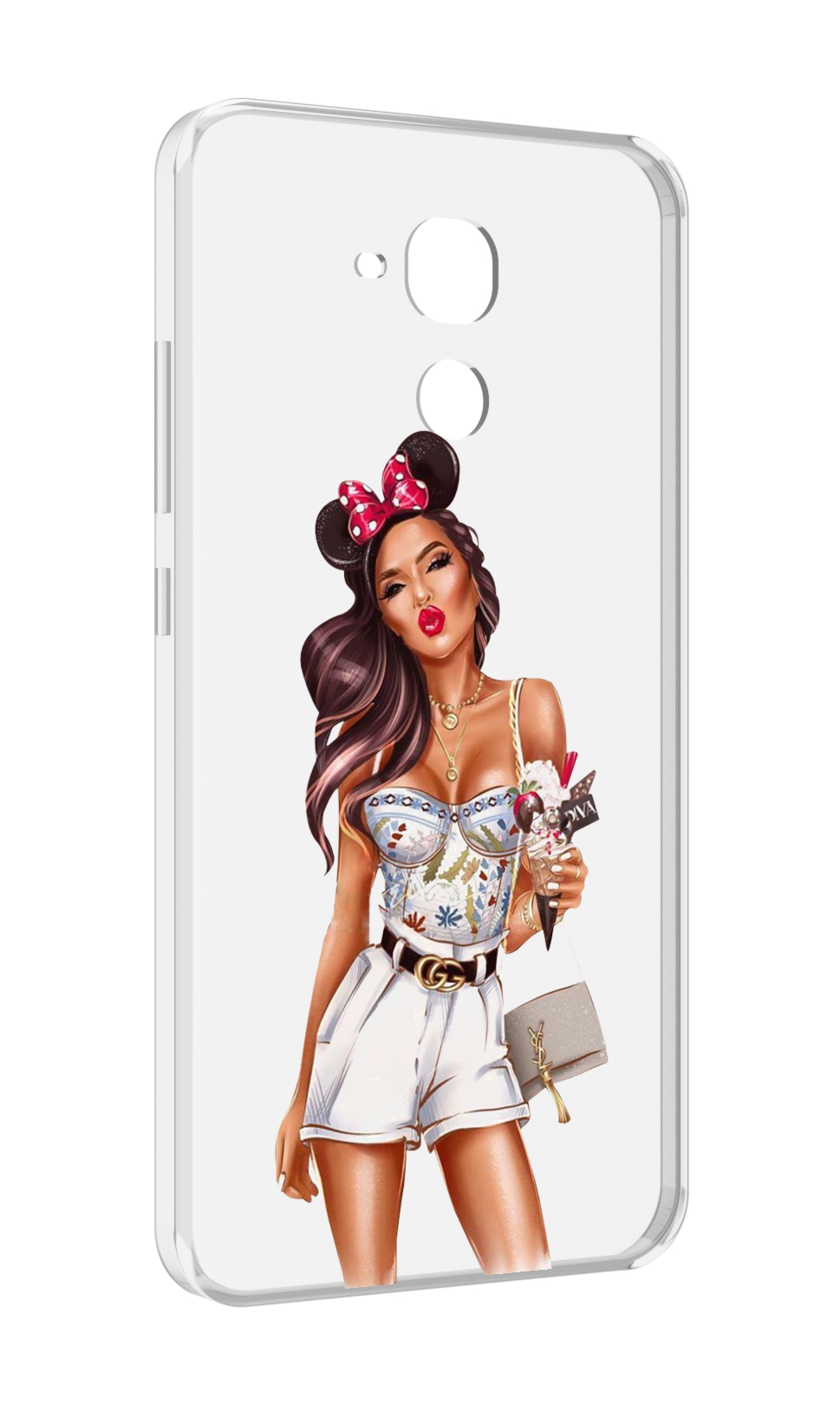 

Чехол MyPads Девушка-микки для Huawei Honor 5C/7 Lite/GT3 5.2, Прозрачный, Tocco