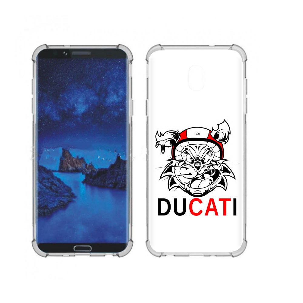

Чехол MyPads Tocco для Samsung Galaxy J7 (2018) дукати (PT226928.596.339), Прозрачный, Tocco