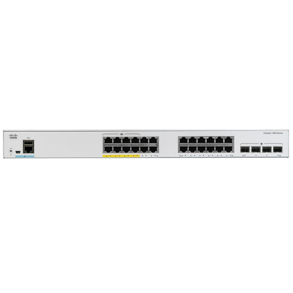 

Коммутатор Cisco C1000-24P-4G-L белый