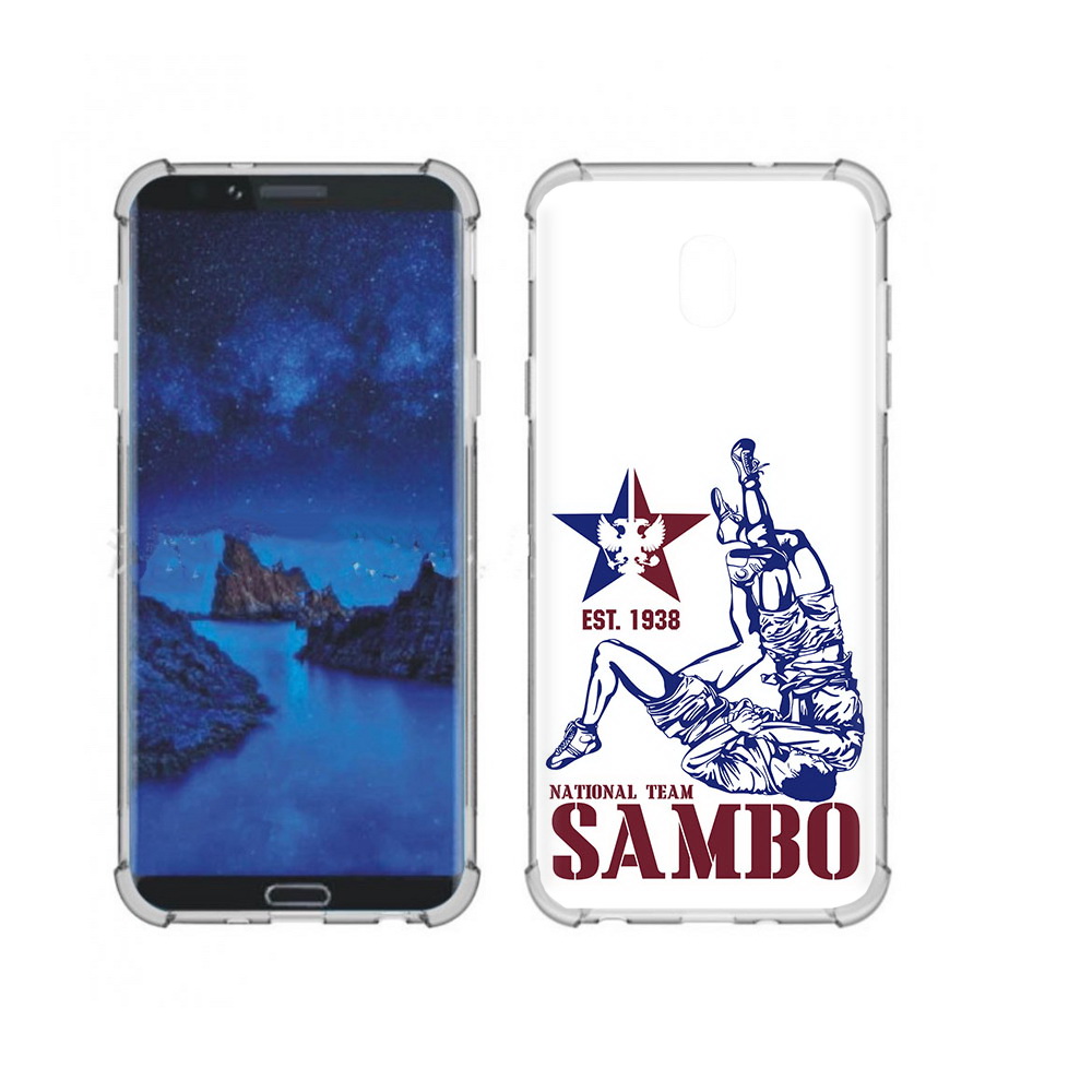 

Чехол MyPads Tocco для Samsung Galaxy J7 (2018) единоборства самбо (PT226928.596.344), Прозрачный, Tocco
