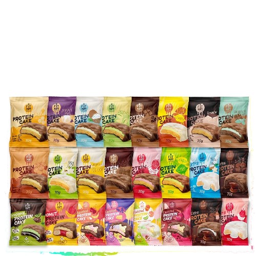 

Протеиновое печенье Fit Kit Protein Cake Extra Twisted, Whoopie Donut, 24 шт х 70 г