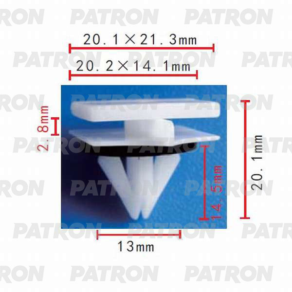 

Клипса Пластмассовая Patron P370421