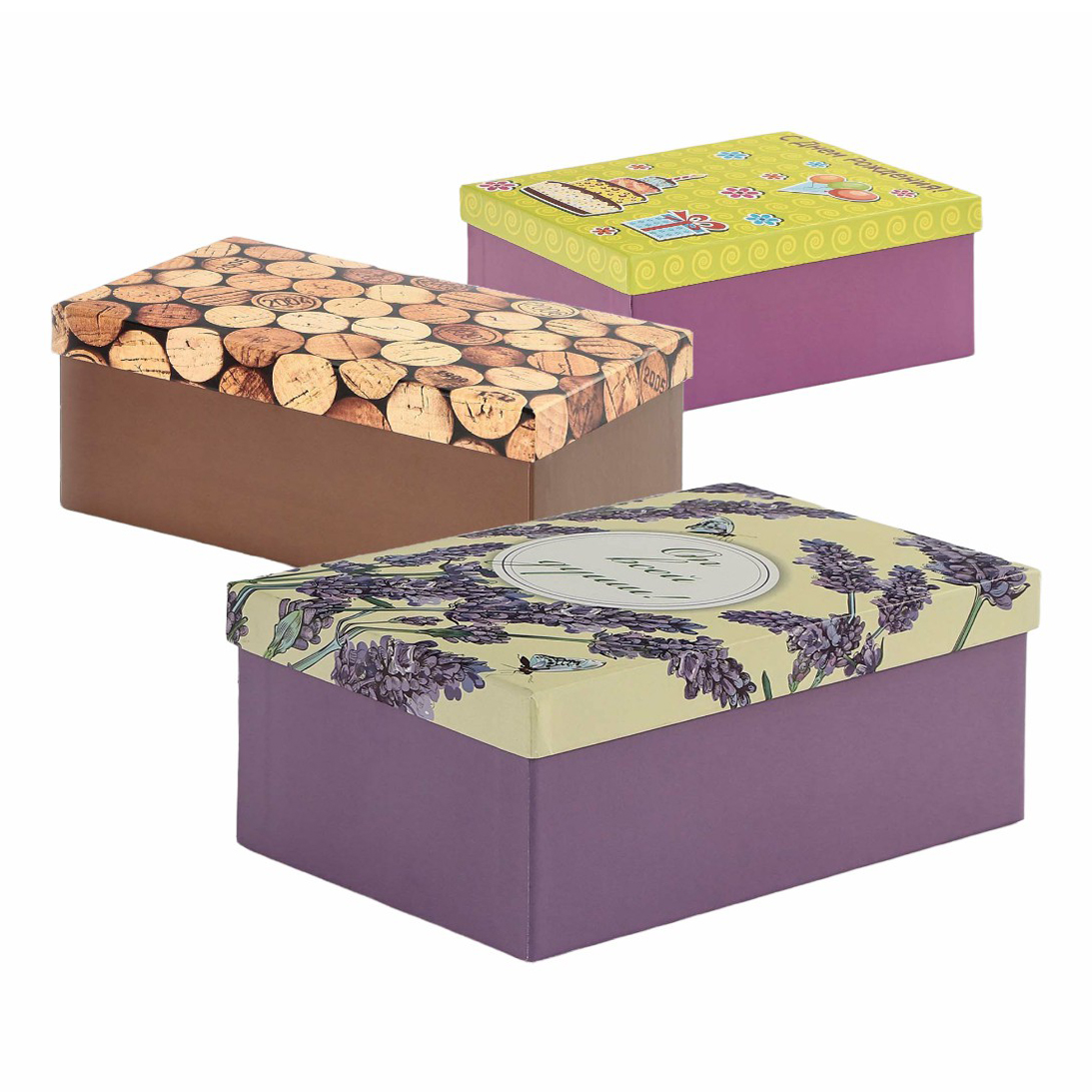 

Коробка подарочная Grand Gift моно 22 x 14 x 8,5 см в ассортименте, Разноцветный