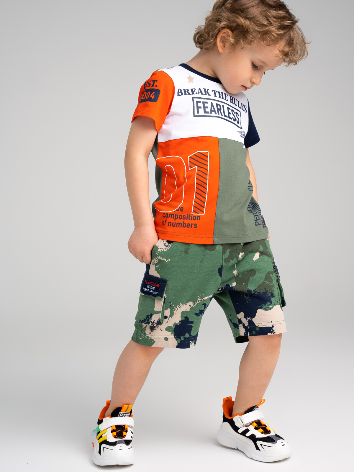 

Шорты детские PlayToday Kids 12312284, цветной, 104, Разноцветный, 12312284