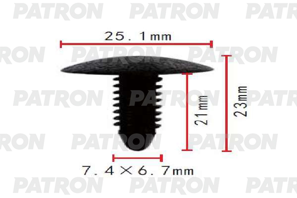 

Клипса Автомобильная PATRON P371754