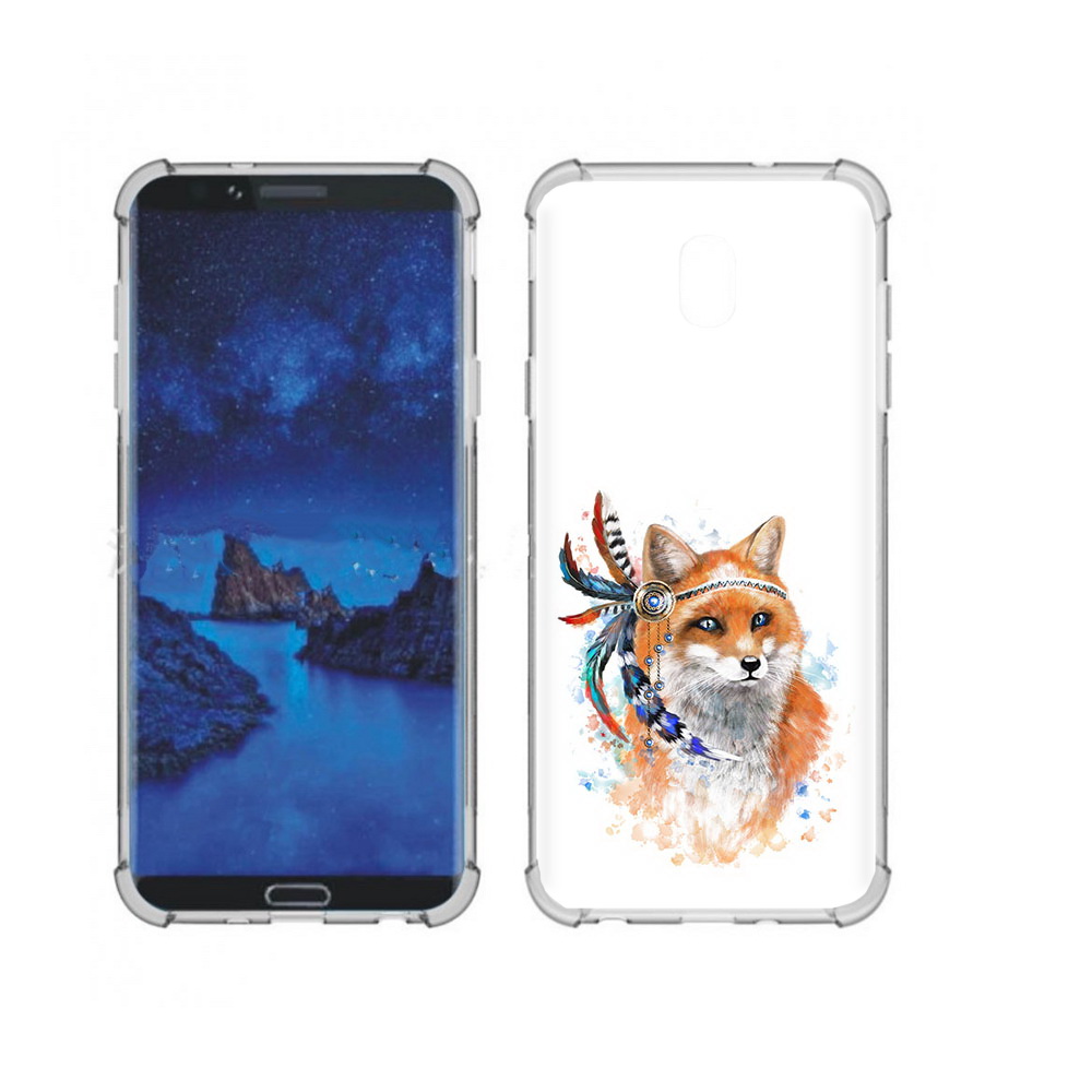

Чехол MyPads Tocco для Samsung Galaxy J7 (2018) инду лиса (PT226928.596.377), Прозрачный, Tocco