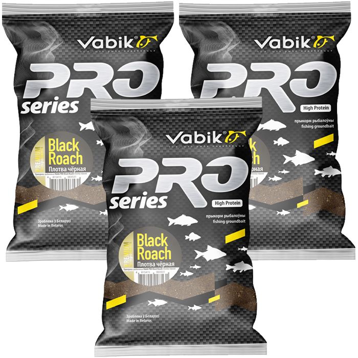 

Прикормка Vabik Pro Black Roach (Плотва чёрная), 3 кг, Разноцветный, Pro