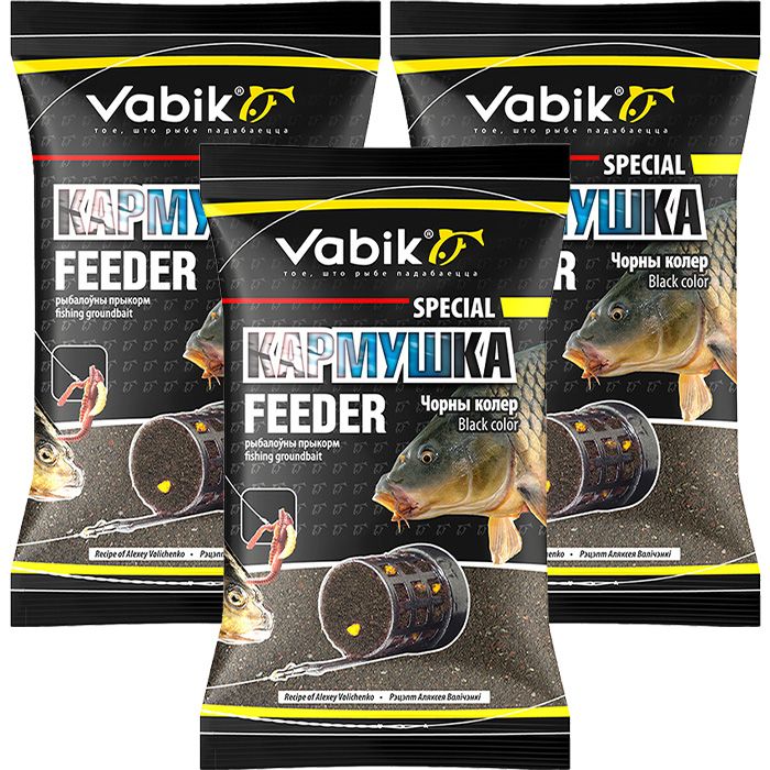 

Прикормка Vabik Special Фидер Чёрный, 3 кг, Разноцветный, Special