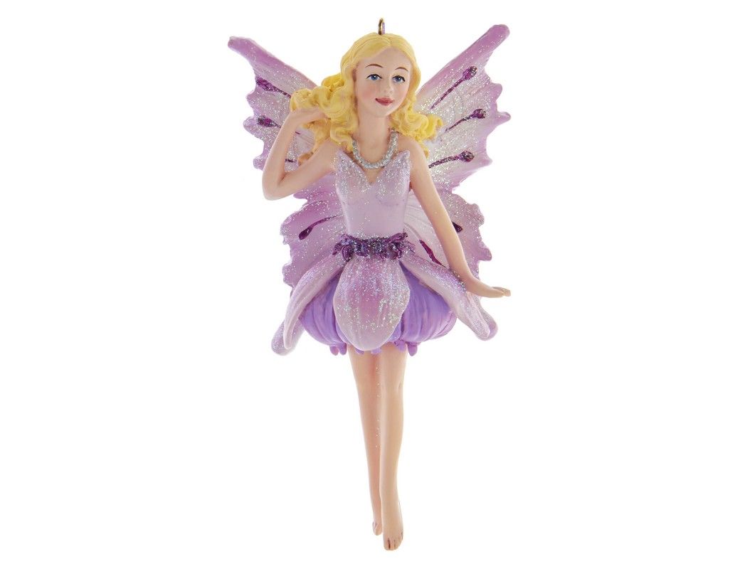 

Елочная игрушка Kurts Adler цветочная бабочка E0381-1 11,5 см фиолетовый 1 шт., Разноцветный, цветочная бабочка