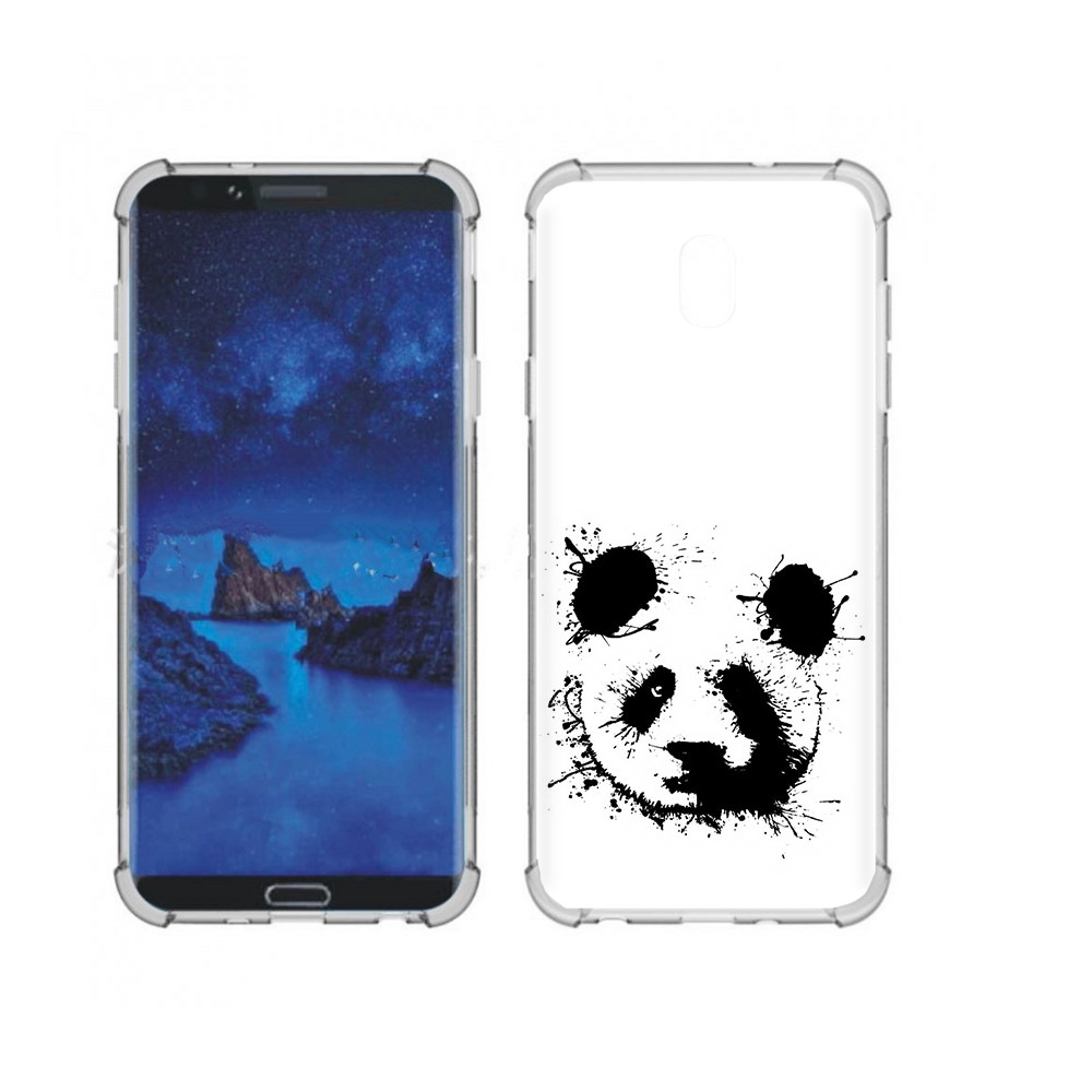 

Чехол MyPads Tocco для Samsung Galaxy J7 (2018) клякса-панда (PT226928.596.389), Прозрачный, Tocco