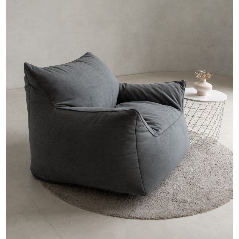 Бескаркасное кресло мешок Softpear Империал Графит