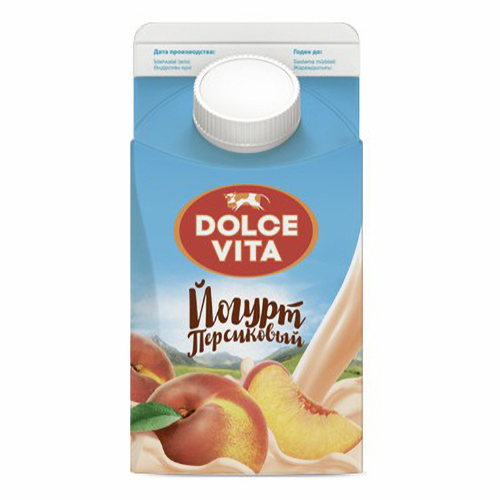 Йогурт питьевой Dolce Vita персиковый 2,5% 450 г