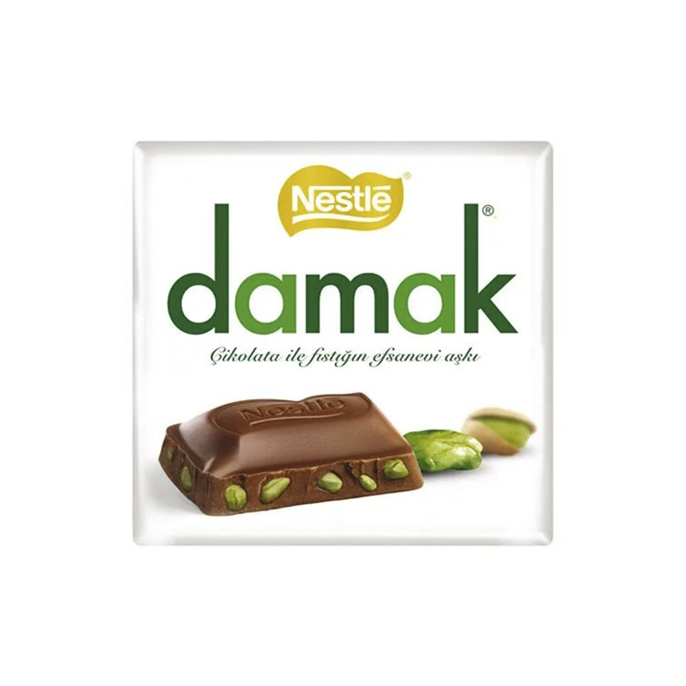 Шоколад Nestle Damak молочный с фисташками, 60 г