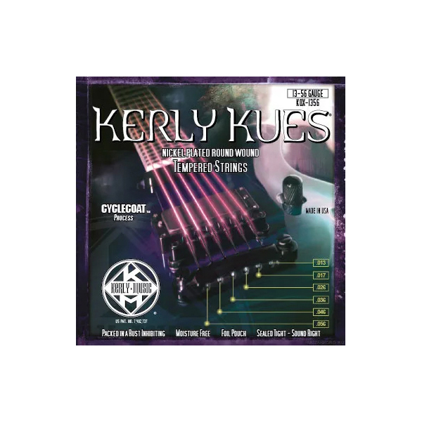 

Струны для электрогитары Kerly Music KQX-1356 Kues Nickel Plated Steel Tempered, KQX-1356 Kues Nickel Plated Steel Tempered