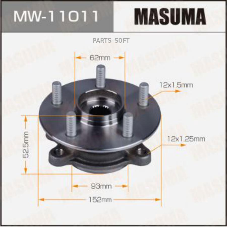 

Ступичный узел MASUMA front CAMRY , ES350 / AXVH70, GSZ10L (with ABS)