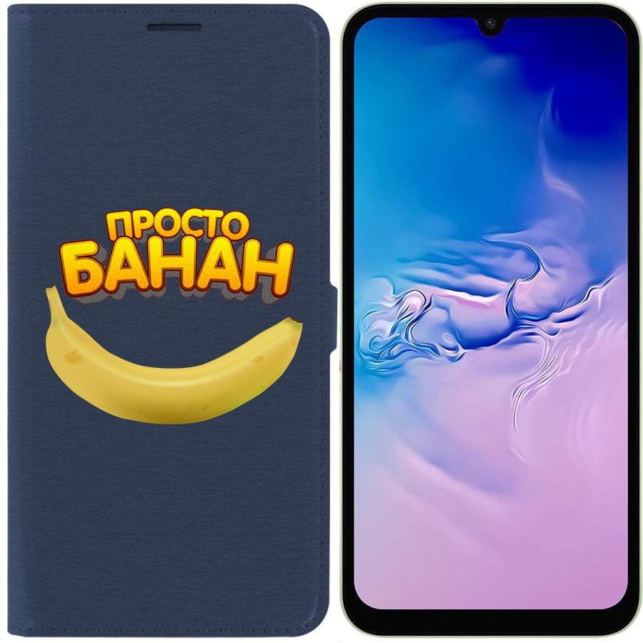 

Чехол-книжка Krutoff Eco Book для Samsung Galaxy A24 (A245) Банан (синий)