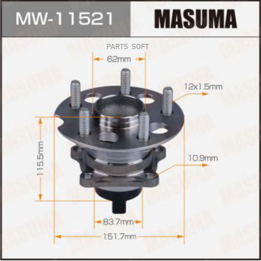 

Ступичный узел MASUMA rear ALPHARD, ESTIMA / MNH10W, ACR30W (with ABS)