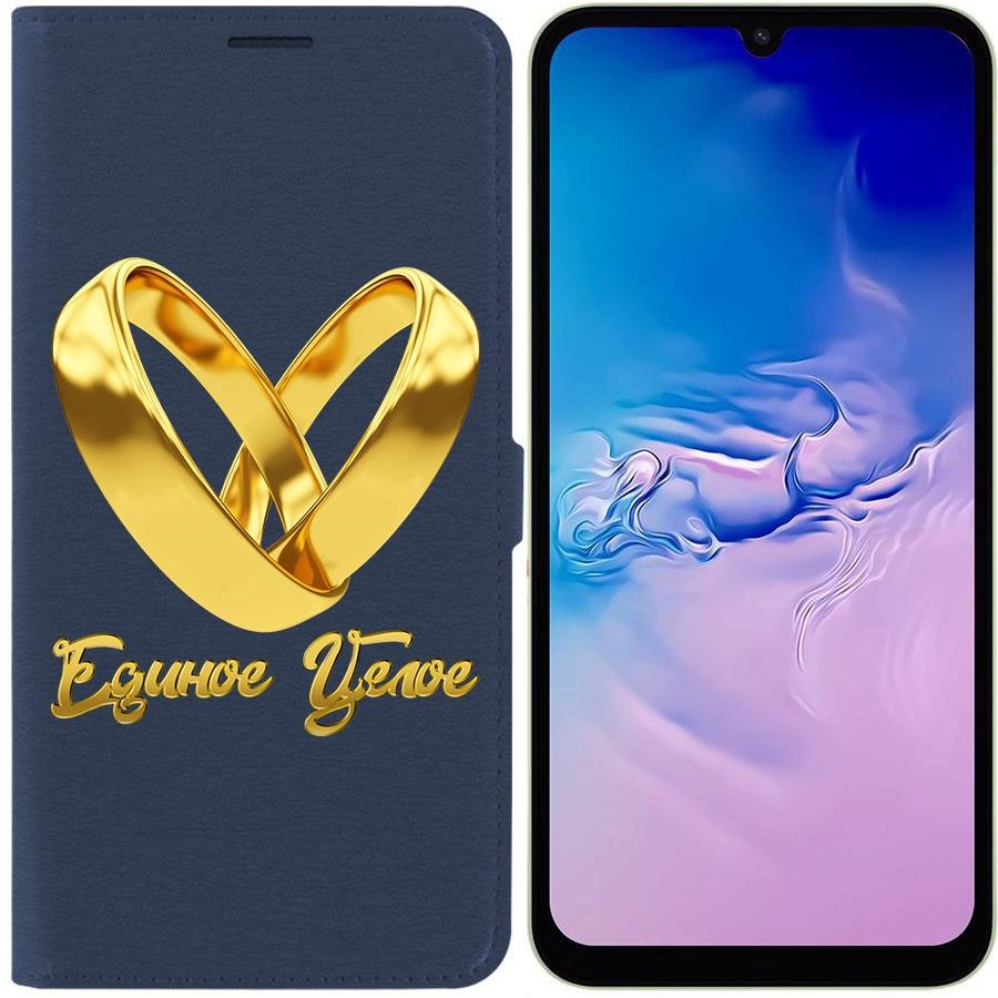 

Чехол-книжка Krutoff Eco Book для Samsung Galaxy A24 (A245) Единое целое (синий)