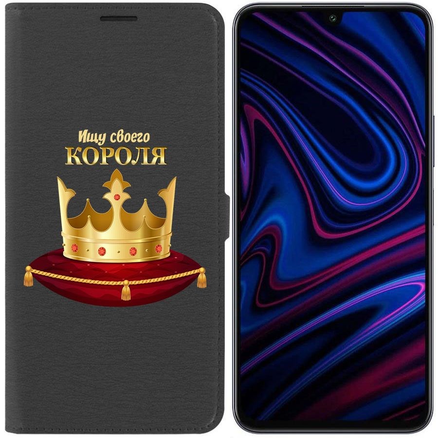 

Чехол-книжка Krutoff Eco Book для Infinix Note 12 Pro Ищу своего Короля (черный)