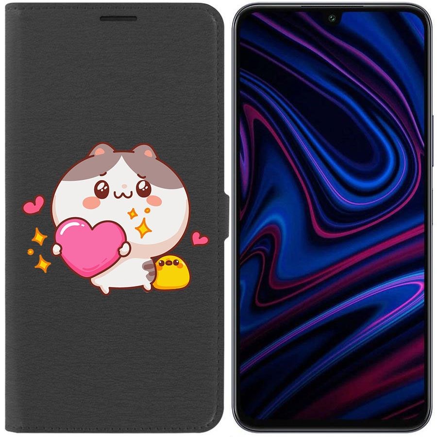 

Чехол-книжка Krutoff Eco Book для Infinix Note 12 Pro Сердце для тебя (черный)