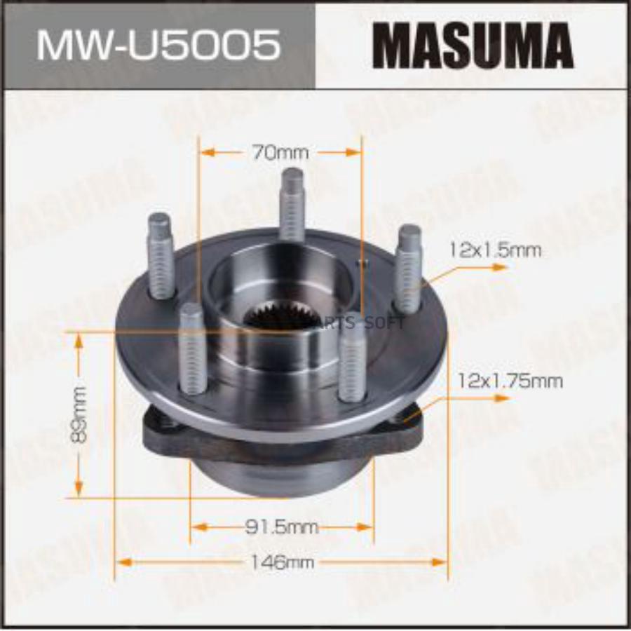 

Ступичный узел MASUMA front OPEL ASTRA-J, ZAFIRA-C 09-