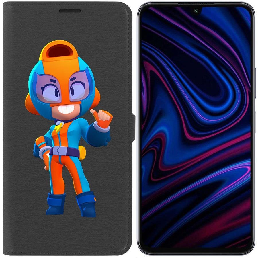 

Чехол-книжка Krutoff Eco Book для Infinix Note 12 Pro Brawl Stars-GT Макс (черный)